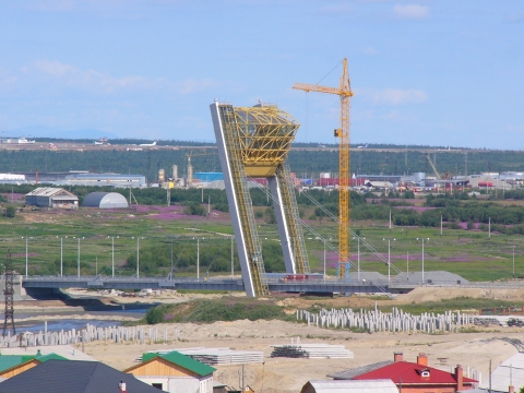 Салехард мост факел