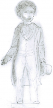 Рисунок пушкина в полный рост