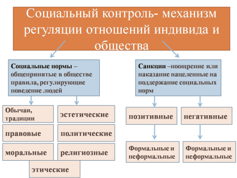 План соц нормы как элемент соц контроля