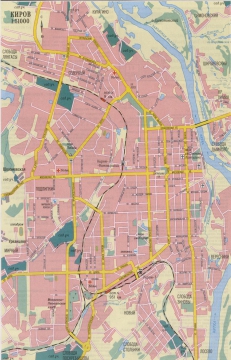 Карта котельнича с улицами и номерами домов подробная