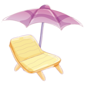 Шезлонг как нарисовать поэтапно