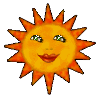 Анимированное солнце. Смайлик солнце. Солнце анимация. Смайлик солнышко.