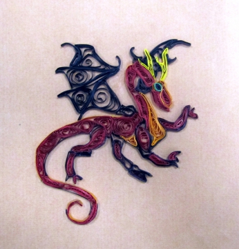 Квиллинг дракон схема