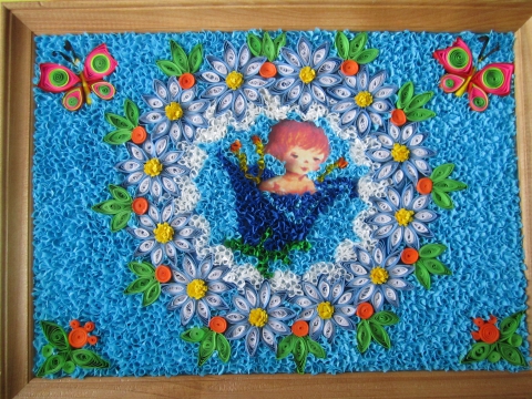 Аппликация из салфеток для детей